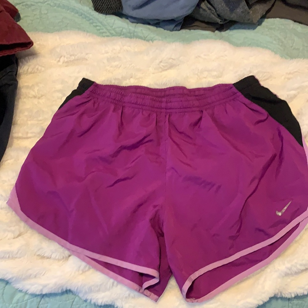 Nike purple running shorts